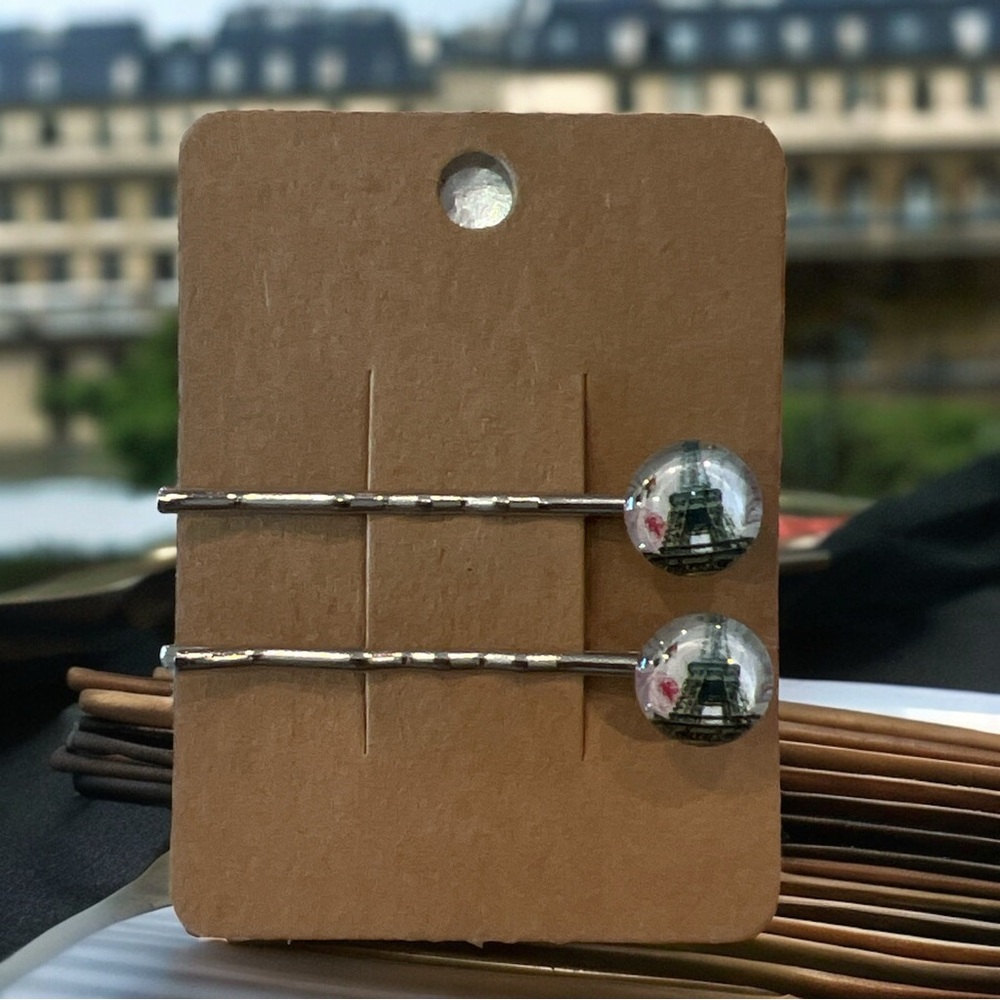 NEW Eiffel Tower Design Bobby-pin Set